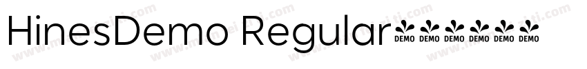 HinesDemo Regular字体转换